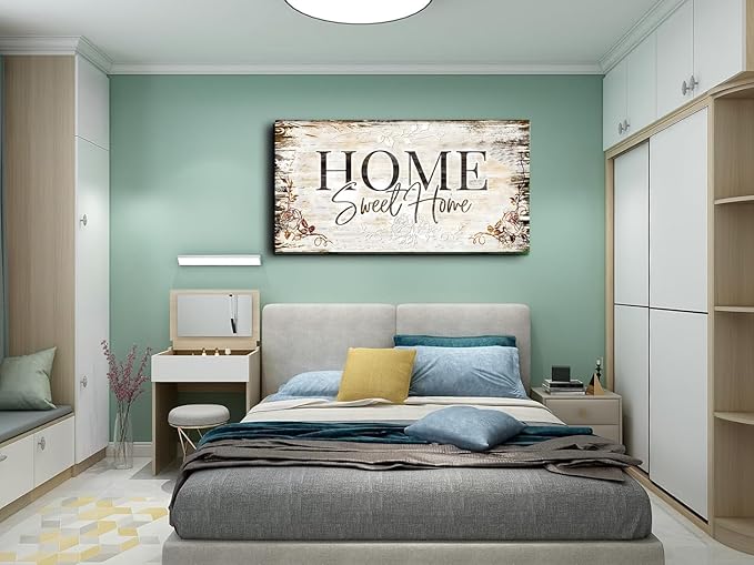 Home Sweet Home Wanddekoration Leinwand Wandkunst
